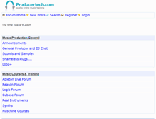 Tablet Screenshot of forum.producertech.com